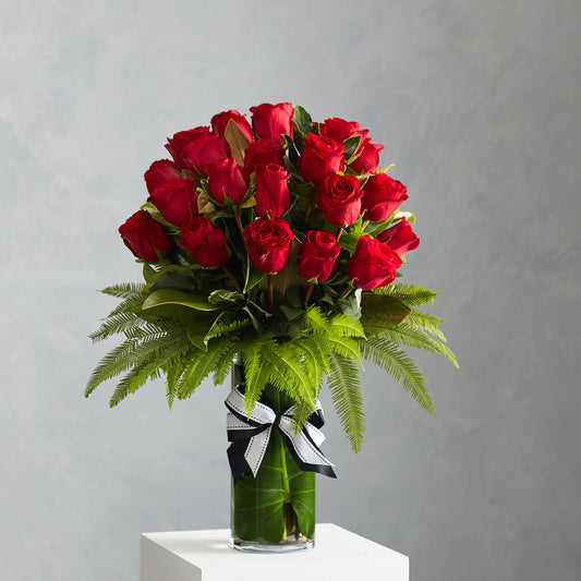 Red Rose Vase