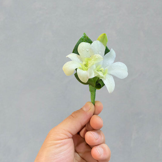 Orchid Buttonhole